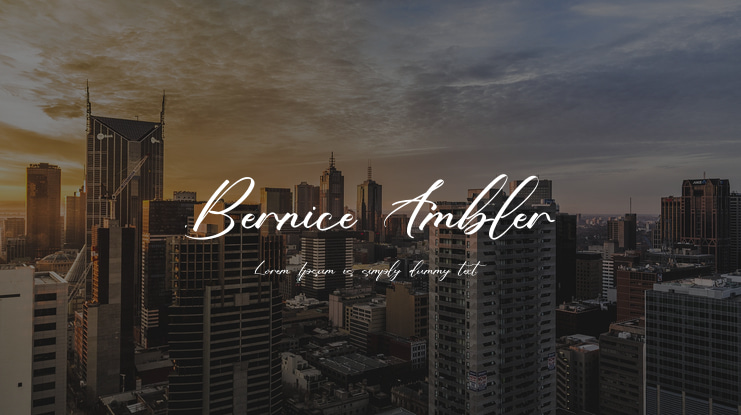 Bernice Ambler Font