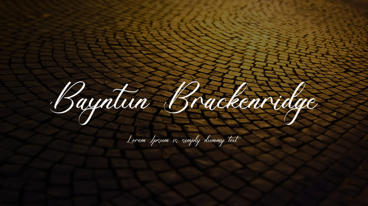 Bayntun Brackenridge Font
