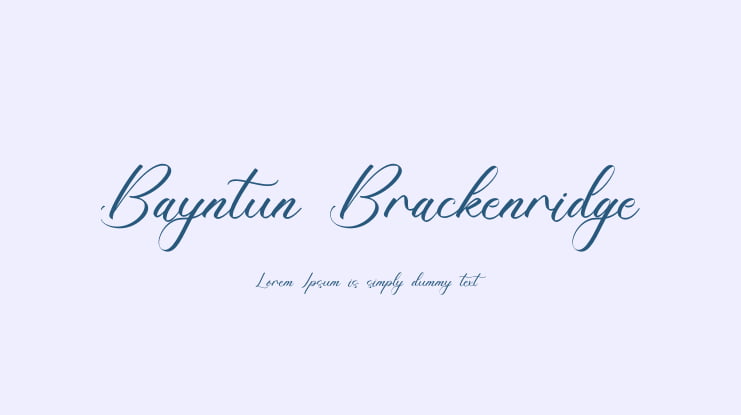Bayntun Brackenridge Font