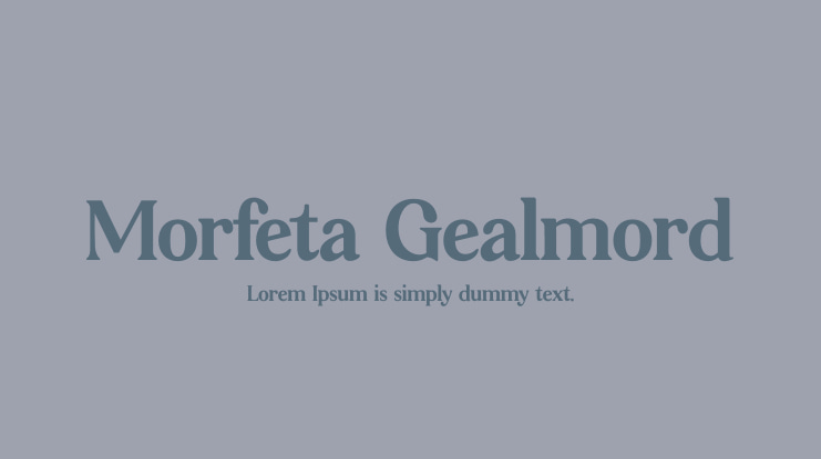 Morfeta Gealmord Font