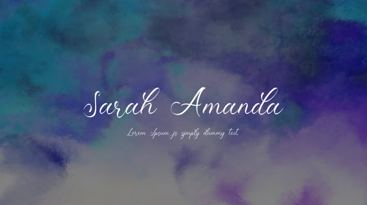 Sarah Amanda Font