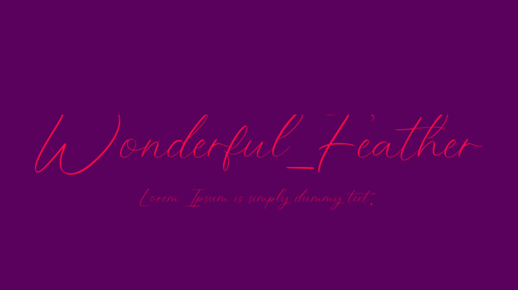 Wonderful_Feather Font