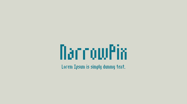 NarrowPix Font