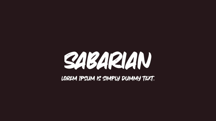 Sabarian Font