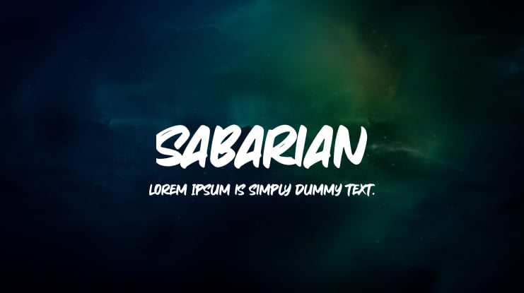Sabarian Font