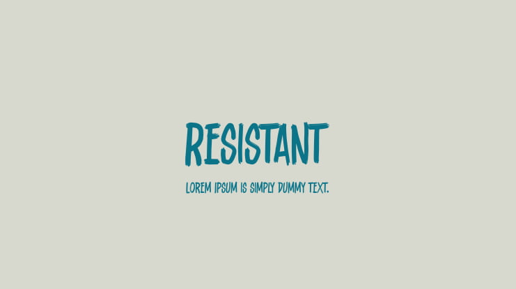Resistant Font