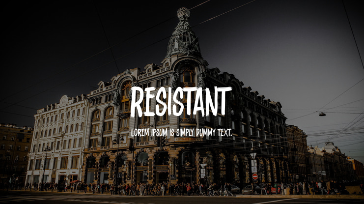 Resistant Font
