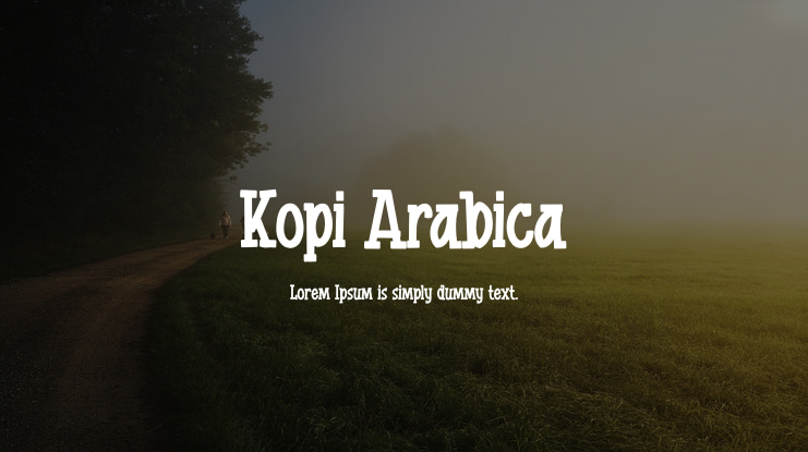 Kopi Arabica Font