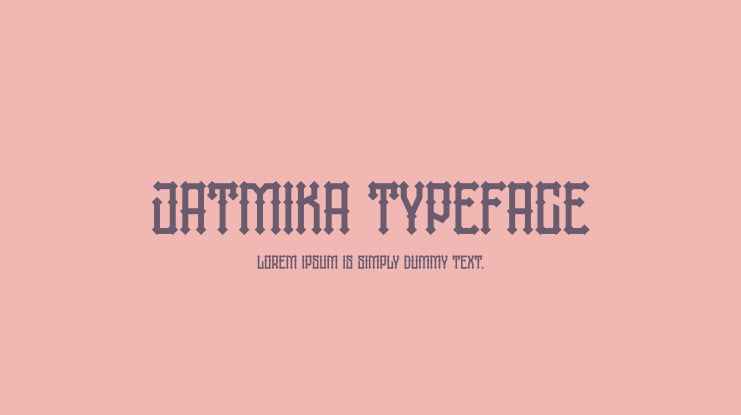 jatmika typeface Font