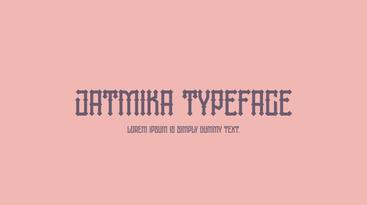 jatmika typeface Font