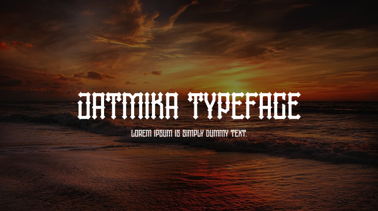jatmika typeface Font