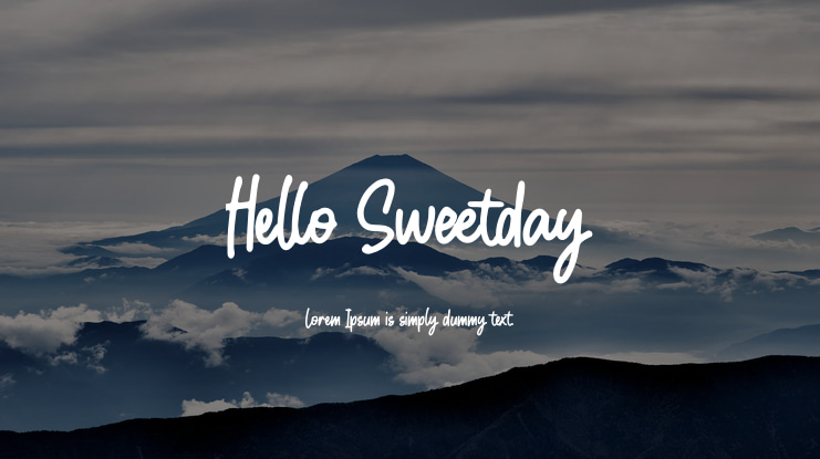 Hello Sweetday Font