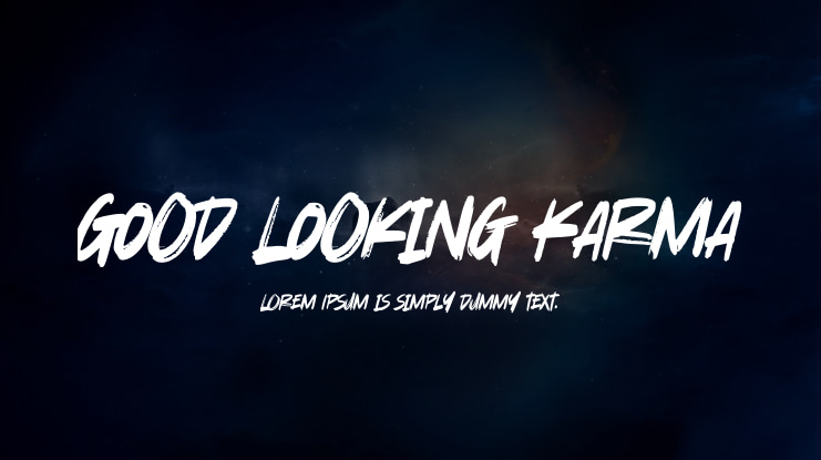 Good Looking Karma Font