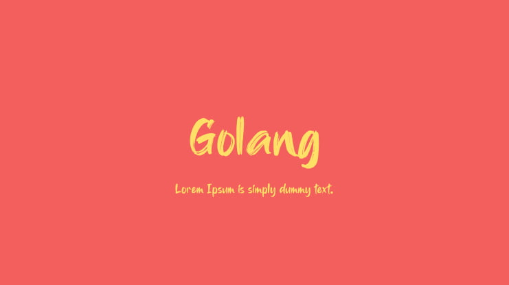 Golang Font