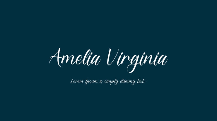 Amelia Virginia Font