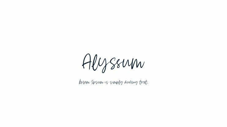 Alyssum Font