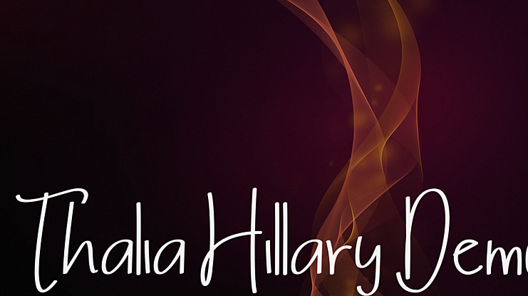 Thalia Hillary Demo Font
