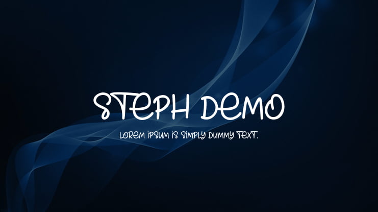Steph Demo Font