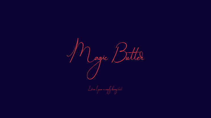 Magic Butter Font