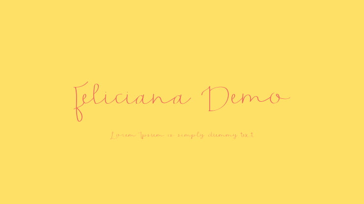 Feliciana Demo Font