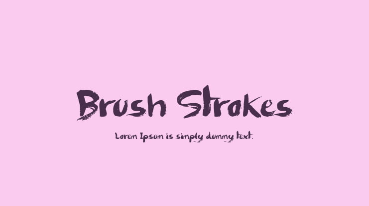 Brush Strokes Font