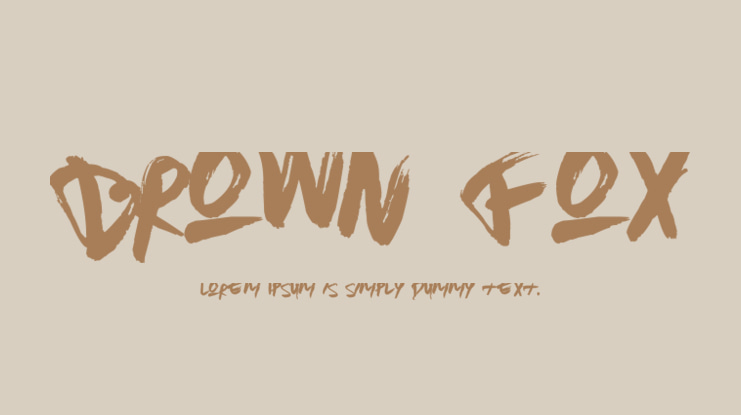 Brown Fox Font