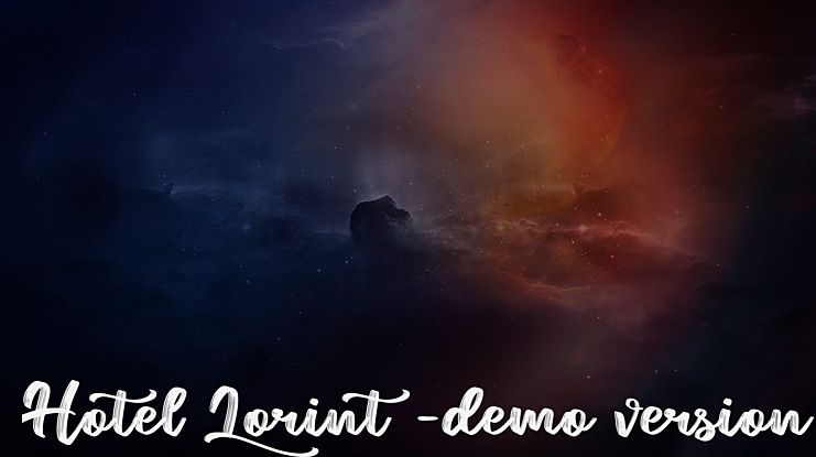 Hotel Lorint -demo version- Font
