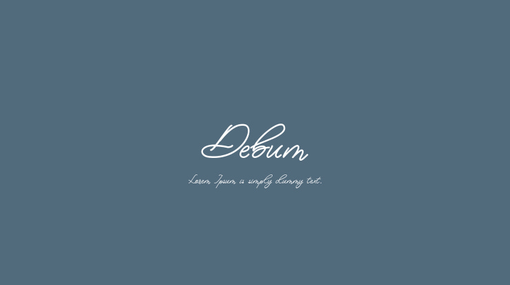 Debum Font