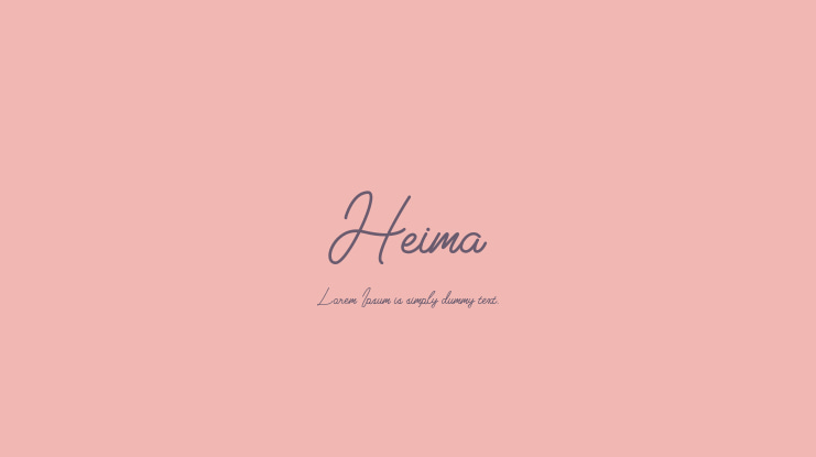 Heima Font