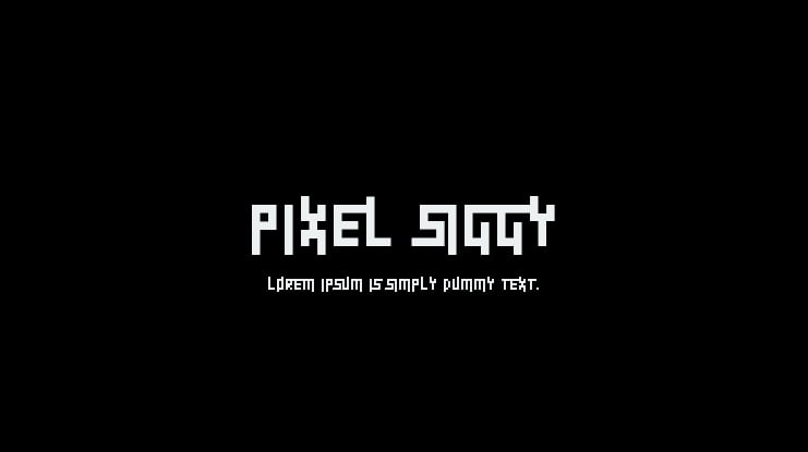 Pixel Siggy Font