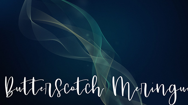 Butterscotch Meringue Font