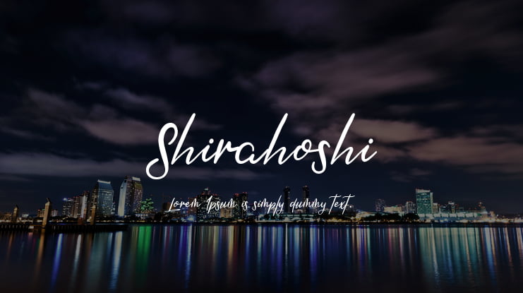 Shirahoshi Font