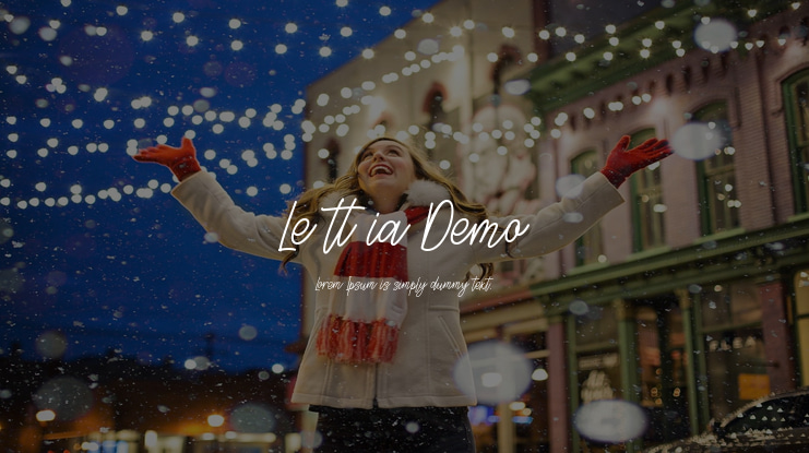 Lettia Demo Font