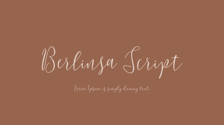 Berlinsa Script Font