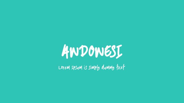 ANDONESI Font