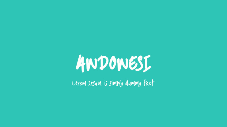 ANDONESI Font