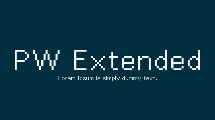 PW Extended Font