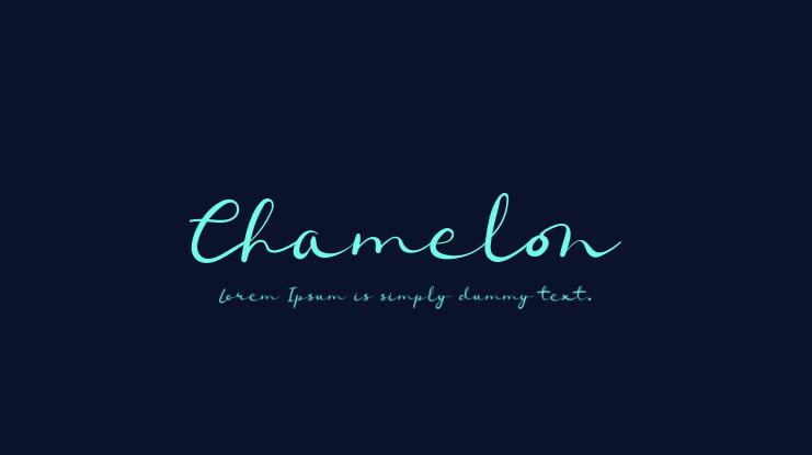 Chamelon Font