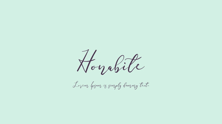 Honabite Font