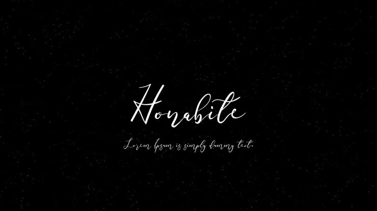 Honabite Font