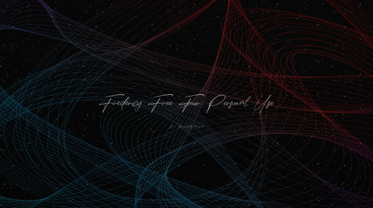 Fredericy Free For Personal Use Font