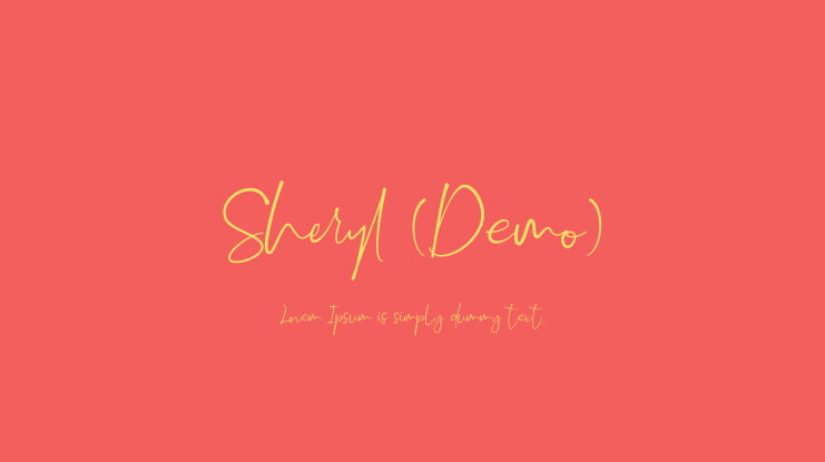 Sheryl (Demo) Font