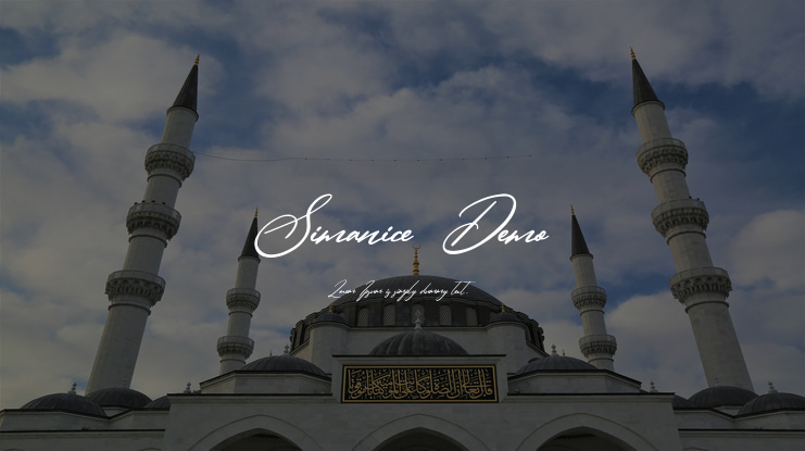 Simanice  Demo Font