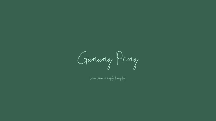 Gunung Pring Font
