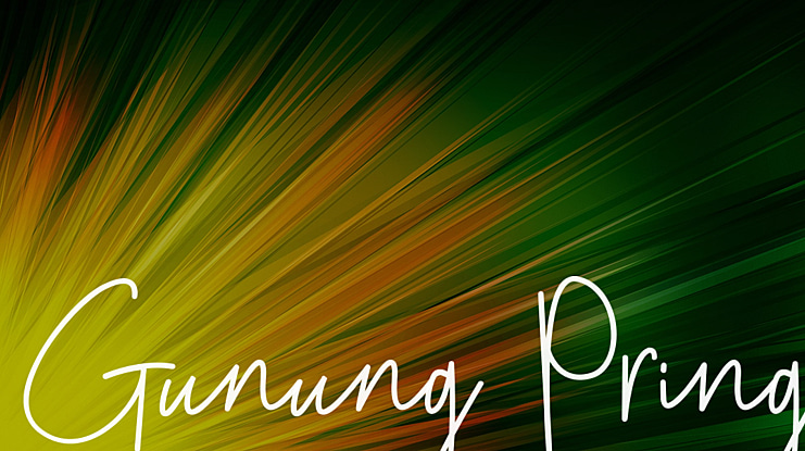Gunung Pring Font