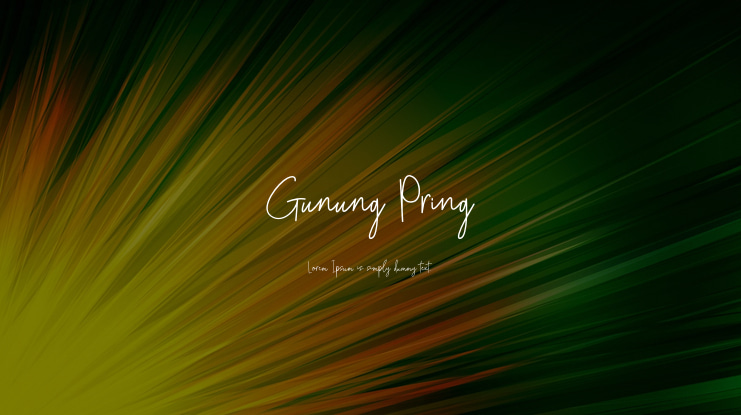 Gunung Pring Font