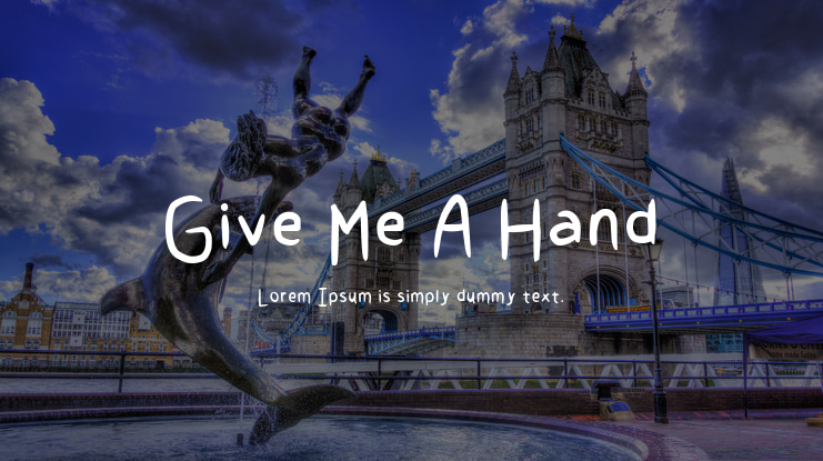 Give Me A Hand Font