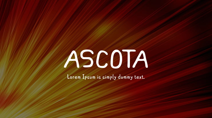 ASCOTA Font Family