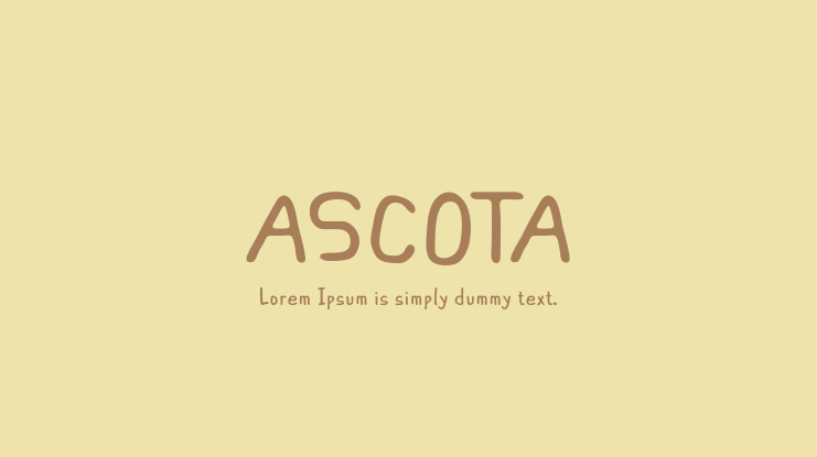 ASCOTA Font Family