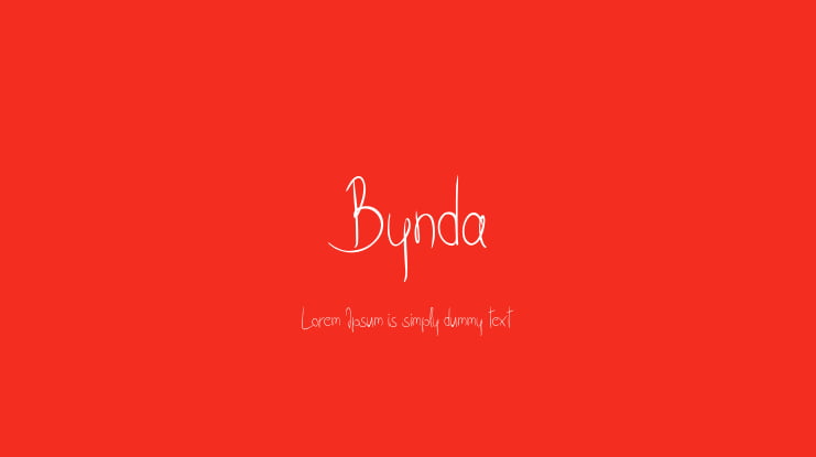 Bynda Font